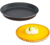 Tefal Moule à tarte Success J1602102 Aluminium – Diamètre 33 cm – Marron