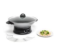 Wok TEFAL 1200 W ThermoSpot Thermostat antiadhésif Couvercle en verre si WO 3000