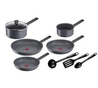 Tefal - Natural On Batterie cuisine avec poêles et casseroles - 9 pièces | Poêle induction avec revêtement Minerali antiadhésif - Cuisson saine sans PFOA - Compatible tous feux - Fabriqué en France