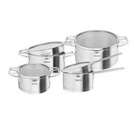 Tefal Nordica Batterie de cuisine 8p Inox Induction Couvercle égouttoir Lot 8 pces Casserole 16 cm Faitouts 18/20/24 + 4 couvercles