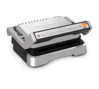 TEFAL OptiGrill 2-en-1 GC772D, acier inoxydable, rectangulaire, boutons, 600 cm², 30 x 20 mm, 1 zone