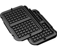 TEFAL OptiGrill Akcesoria do przekąsek i pieczenia | XA730810 | Ilość ciasta 1 | Gofry | Czarny