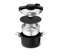 Tefal P4810731 Clipso Tempo 3-En-1, Cocotte-Minute, Faitout, Utilisation Possibl