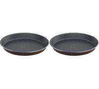Tefal PerfectBake Moule à tarte 30 cm, Revêtement antiadhésif sûr, Aluminium 100% recy abriqué en France, Chocolat J5542102