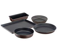 Tefal - Perfectbake Set de 5 Moules à Gâteau en Aluminium Recy moulage facile grâce au revêtement antiadhésif - Cuisson homogène pour vos recettes de pâtisserie