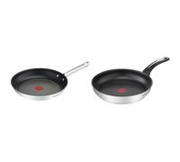 Tefal Poêle 24 cm, Induction, Revêtement antiadhésif, Acier inoxydable 18/10, Garantie 10 ans & Emotion Poêle 20 cm, Revêtement antiadhésif, Garantie 10 ans, Diffusion de chaleur homogène