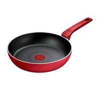 TEFAL Poele 24 cm, Induction, Revetement antiadhésif, Forme profonde, Poignée ergonomique, Fabriqué en France, Daily Expert rouge G