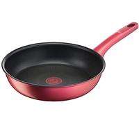 Tefal Poêle à frire G26205-26 cm - Compatible avec feu à gaz - IH Rouge Unlimited - Antiadhésive - Rouge
