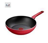 TEFAL - Poêle wok - 28 cm - capacité 3.7 L - rouge - Daily Expert