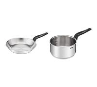 Tefal Primary Poêle inox 24 cm, Garantie 10 ans, Acier inoxydable de première qualité, Induction, Pour cuisiner de délicieuses recettes et déglacer E3080404 & Primary casserole 18 cm (2,1 L)