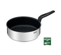 Tefal Sauteuse Primary 24 cm – Inox, Antiadhésif sain, Couvercle verre, Induction, Garantie 10 ans