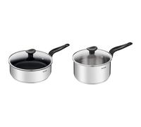 Tefal Primary sauteuse 24cm + couvercle verre, Garantie 10 ans, Acier inoxydable de première qualité & PRIMARY casserole inox 20 cm / 3 L + CV