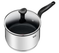 Tefal - Primary Sauteuse avec couvercle en verre - Antiadhésif - 24 cm | Sauteuse inox cuisine compatible induction - Revêtement antiadhésif Titanium - Technologie Thermo-Signal - Nettoyage facile