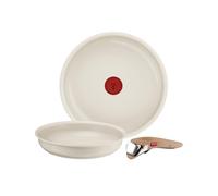 Tefal - (Re)flect Batterie de cuisine Poêles et casseroles - 3 pièces | Poêle et casserole induction avec poignée amovible brevetée - Revêtement céramique antiadhésif - Gain de place 70%