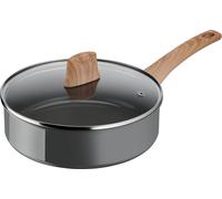 Tefal Renew C42532, poêle ronde, polyvalente, de couleur grise, en céramique, avec un corps en aluminium, d'une capacité de 3,24 litres