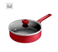 TEFAL Sauteuse 24 cm, Induction, Revêtement antiadhésif, Couvercle verre, Ergonomique, Fabriqué en France, Daily Expert C2893202