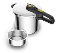 Tefal Secure Neo, cuiseur à pression en acier inoxydable, d'une capacité de 8 litres, pour 5 à 8 personnes, cuisson rapide