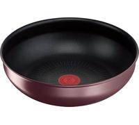 Tefal T-fal L38577 Poêle à frire avec poignée amovible 10,2 pouces (26 cm), poêle profonde, antiadhésive, marque de notification indiquant la température appropriée, compatible avec feu à gaz, Ingenio