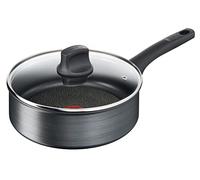 TEFAL Titanium Fusion G12432 Sauteuse avec couvercle, 24 cm, pour tous les types de feux, y compris l'induction, signal thermique, sans PFOA