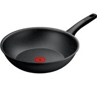 Tefal Ultimate G3361923, forme ronde, poêle à frire/wok, couleur noire, aluminium, indicateur de température, revêtement céramique, compatible avec les plaques de cuisson électriques, à gaz, halogènes