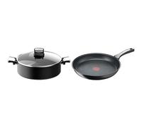 Tefal Unlimited On Sauteuse 28 cm, Résiste aux rayures, Revêtement antiadhésif, Thermo-Signal™, Cuire à l'étouffée & Unlimited On Poêle à frire 32 cm, Revêtement antiadhésif résistant aux rayures