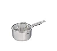 Tefal, Virtuoso - Casserole en acier inoxydable à induction 16 cm/1,5 L + couvercle, E4922274, revêtement antiadhésif en titane plus fort, technologie Thermo Signal™, convient pour tous les poêles,