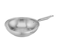 Tefal Poêle Wok Virtuoso – Acier inoxydable, Surface non revêtue, Induction, Garantie 10 ans – 28 cm