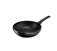 Tefal Wok Titanium Stone Strength E1051944 Wok avec revêtement anti-adhésif haute performance Compatible avec toutes les cuisinières y compris induction 28 cm