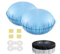 Tefola Produit Hivernage Piscine, 2Pcs 48 * 48 inches Coussin de Piscine, Coussin d'air De Piscine, Oreiller Gonflable pour Hors-Sol Coussin Égalisateur de Glace pour Piscine
