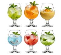 Tefrine Coupes à dessert en verre, lot de 6 coupes à glace, verres à cocktail pour crevettes à queue courte, verres à apéritif, salades de fruits