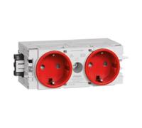 Hager Canal d'allège Module enfichable (L x H x P) 120 x 50 x 61 mm GS20003020 1 pc. rouge trafic (GS20003020)
