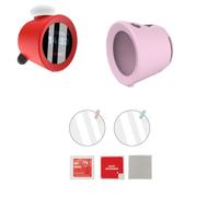 TEHAOUU Coque de protection + film HD pour Nintendo Sound Clock Alarmo électronique Fun Alarm Case Protection intégrale étanche à l'eau Anti-poussière Anti-traces de doigts Anti-rayures Anti-chute
