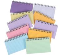 TEHAUX 10 Pièces Cahier à Spirales Ligné en Papier, Petit Format