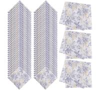TEHAUX 100 Feuilles Serviettes en Papier Imprimées à Motif Floral Décoratif, Carrées, en Pâte de Bois Encre Alimentaire, Absorption Forte, pour Dîners et Réceptions