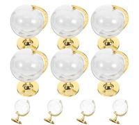 TEHAUX 10pcs Boîtes à Bonbons Globe en Plastique Or, Rangement Polyvalent et Pièce Décorative Élégante pour Fêtes et Présents