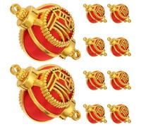 TEHAUX 10pcs Lanternes Chinoises Caractère de Chance Pendentif 2026 Cheval Mini Décorations de Fête du Printemps