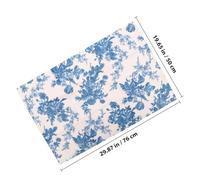 TEHAUX 10pcs Papier Présent de Mariage en Papier Imprimé Bleu Multi-fonctionnel Résistant la Déchirure Style Classique Délicat pour Décorations de Fête et DIY
