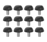 TEHAUX 12 Pièces Pieds de Nivellement M8 Réglables pour Meubles, Visser | Filetage M8, Micro-ajustement Stable, Protection du Sol, Usage Maison la Cuisine, Noir, Métal Plastique