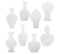 TEHAUX 16 Pièces Pochoirs pour Vases à Peindre en Papier Blanc au Style Chinois, Ensemble de Dessin pour Garçon et Filles, pour Activités de Peinture et Projets DIY Créatifs