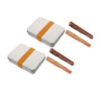 TEHAUX 2 Boîtes Bâtons pour Allumer Un Feu de Camp, Bâtonnets D’allumage pour Feu de Camp en Fatwood, en Boîte en Fer-Blanc, Allumage Rapide, pour Camping et Barbecues