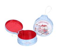 TEHAUX 2 Pièces Boîte à Bonbons en Tôle D'acier Forme Cloche Motifs de Noël, Boîte D'emballage Festive pour Rangement de Bonbons en Boutique et Grands Magasins
