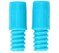 TEHAUX 2 Pièces Embout Fileté de Manche à Balai, Adaptateur de Poignée en Plastique, pour Tube de 22mm, Type Américain, pour Balais, Brosses et Outils de Nettoyage Ménager