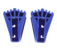 TEHAUX 2 Pièces Patins pour Pieds D'échelle Antidérapants en Pvc Bleu, Embouts de Rechange pour Pieds D'échelle, Résistants à L'usure, pour Échelle Télescopique et Échelle Articulée