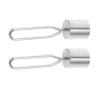 TEHAUX 2 Pièces Poids D’équilibrage de Rôtissoire en Acier Inoxydable | Réglage Facile, Compatibilité, Stabilité de Cuisson Renforcée, pour Barbecue et Fêtes