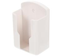 TEHAUX 2 Pièces Support de Télécommande Mural Blanc en Plastique | Rangement Mural Auto-adhésif, Structure Simple Ouverture Inférieure, pour Télécommande TV et Projecteur, Crochet