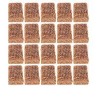 TEHAUX 20 Pièces Allume-feu au Charbon de Bois, Bloc D'allumage Extérieur, pour Barbecue et Hot Pot, Pin et Cire, Marron, Allumage Rapide, Combustion, Longue Durée de Combustion