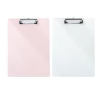 TEHAUX 2pcs Tableaux à Pince en Plastique Pp pour Bureau, Plaque de Support D'écriture Simple et Créative, Organisateur de Dossiers Papier pour Étudiants et Couleur Couleur Aléatoire