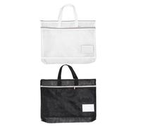 TEHAUX 2pièces Pochette Zippée pour Portfolio Sac de Rangement pour Affiches et Documents avec Poignée pour Transport Léger