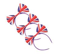TEHAUX 3 Pièces Bandeaux pour Cheveux en Satin Grand Nœud, Élastiques et Résistants, Accessoires Adorables pour Fans de Football aux Fêtes du Nouvel An