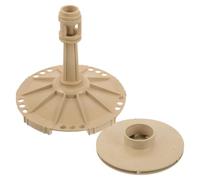 TEHAUX 3 Pièces Impeller Réduit les Chocs Hydrauliques Pompe à Eau en Plastique Beige pour Surface Lisse Améliore le Débit et Transfert en Puits Profond Usage Domestique